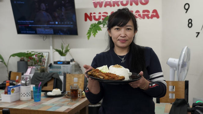 Indria Dhanualve Duduh, pemilik restoran di Korea Selatan.
