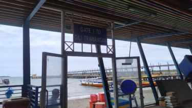 Pelabuhan Bangsal di Lombok Utara (Satria)