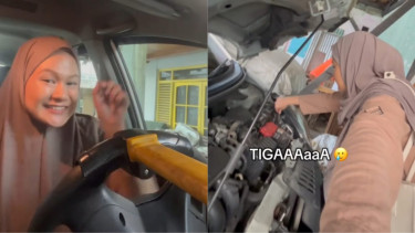 Viral Wanita Ini Kasih Lihat Proses Pasang Pengaman Mobil Berlapis-lapis