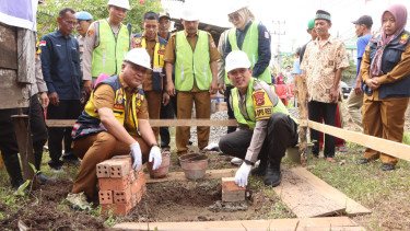 Program bedah rumah yang digagas Polres dan Pemkab Banyuasin