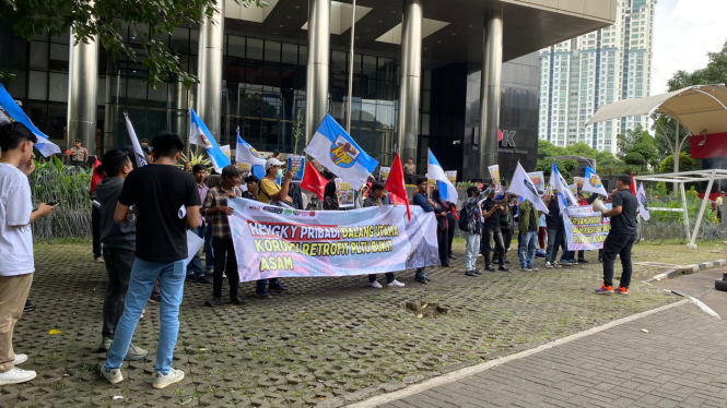 Aksi unjuk rasa di KPK (dok.Istimewa)