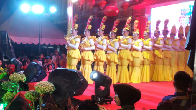 Foto : Pertunjukan Rupa Dewi Kwan Im di perayaan Cap Go Meh 