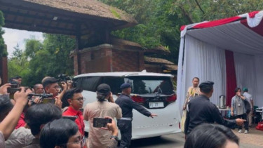 Kondisi rumah Prabowo di Hambalang, Bogor saat para Ketum KIM Plus berkumpul.