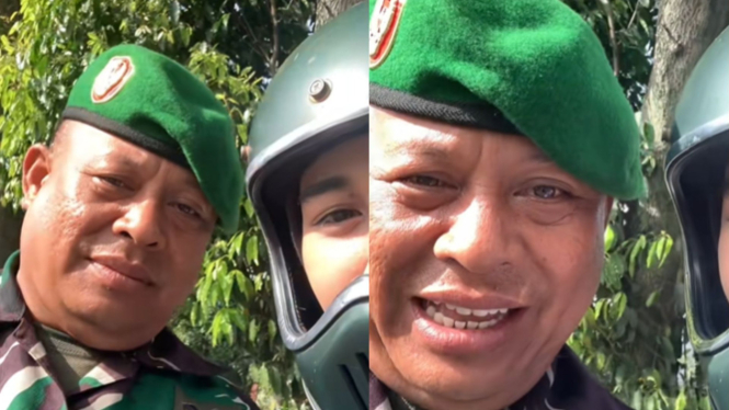 Wanita Ini Minta Bantuan Prajurit TNI saat Terlambat ke Kantor