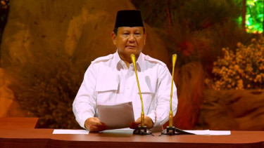 Presiden Prabowo Subianto di acara HUT ke-17 Partai Gerindra