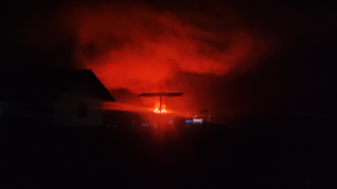 Gedung Sekolah yang dibakar kelompok kriminal bersenjata