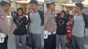 Viral Ibu Hamil Ini Ngidam Ditilang Polisi, Sengaja Tak Pakai Helm agar Terwujud