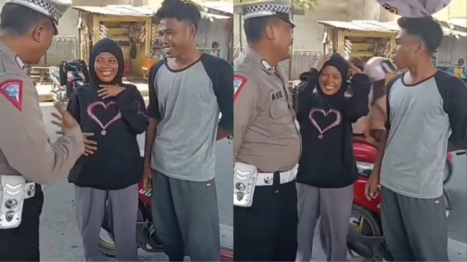 Viral Ibu Hamil Ini Ngidam Ditilang Polisi, Sengaja Tak Pakai Helm agar Terwujud