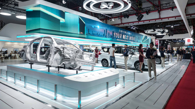 Kerangka mobil Suzuki di IIMS 2025