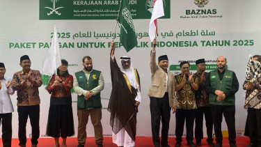 Peluncuran Paket Bantuan Pangan dari Arab Saudi untuk Indonesia (Doc: Natania Longdong)