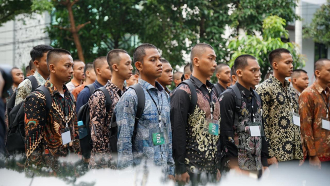 Calon siswa SIPSS mengikuti seleksi tingkat pusat di Akpol