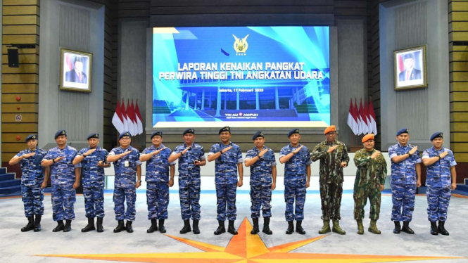 VIVA Militer: 12 Pati TNI AU naik pangkat satu tingkat lebih tinggi
