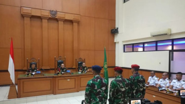 Sidang pembacaan dakwaan perkara penembakan bos rental mobil di rest area KM 45.