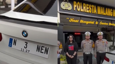 Mobil BMW Berpelat Nyeleneh N 3 NEN Ditangkap Polisi