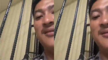 Polisi Ini Minta Maaf Usai Bikin Konten Komedi di Penjara