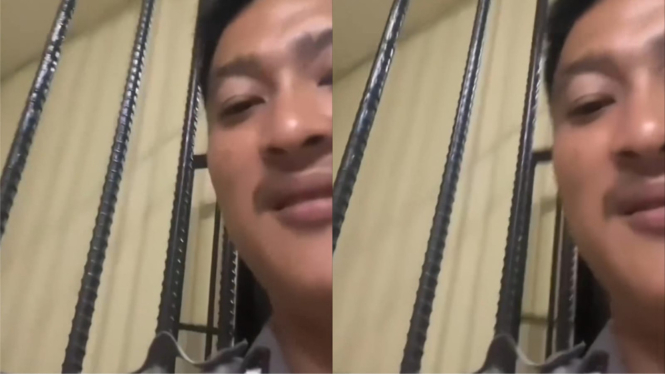 Polisi Ini Minta Maaf Usai Bikin Konten Komedi di Penjara