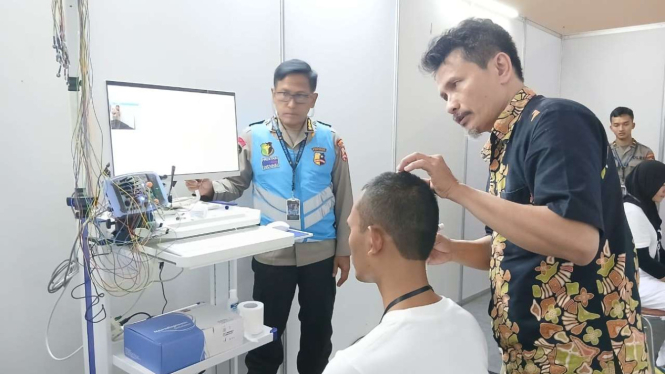 Pemeriksaan EEG calon siswa SIPSS Polri