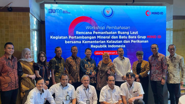 Kementerian Kelautan dan Perikanan (KKP) mendukung holding BUMN pertambangan, MIND ID memanfaatkan ruang laut untuk pengembangan usaha. 