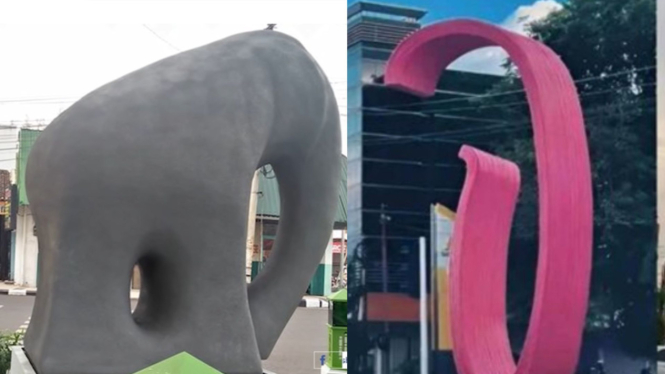 Tugu Gajah, Gresik dan Tugu Pesut Mahakam, Samarinda