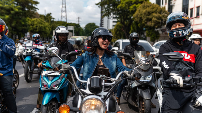 Motul ajak motorcycle enthusiast sunmori menuju IIMS 2025