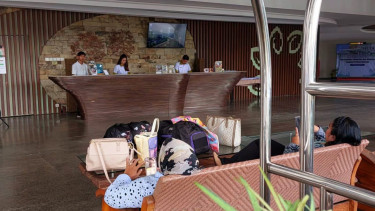 Suasana Lobby Hotel Bintang 4 di Kab. Semarang, Jateng