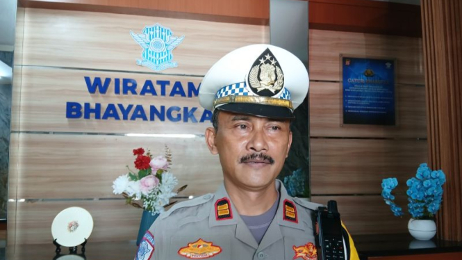 Wakasatlantas Polresta Tangerang Iptu Kusmanto. 