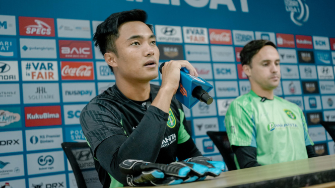 Ernando Ari dalam Jumpa Pers sebelum lawan Dewa United