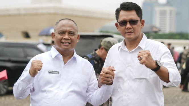 Bupati Sleman Harda Kiswaya dan Wakil Bupati Sleman Danang Maharsa (istimewa)