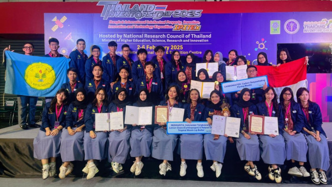 SMA Labschool raih prestasi di Ajang Internasional Thailand Inventors' Day 2025.