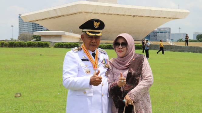 Bupati Malang, HM Sanusi usai pelantikan di Jakarta. (Istimewa)