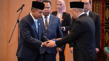 Menhub lantik Kepala Basarnas [dok. BKIP Kementerian Perhubungan]