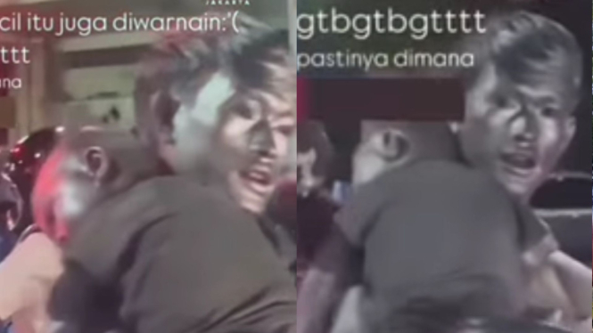 Viral Bayi Dicat Silver Dibawa Ngemis di Makassar