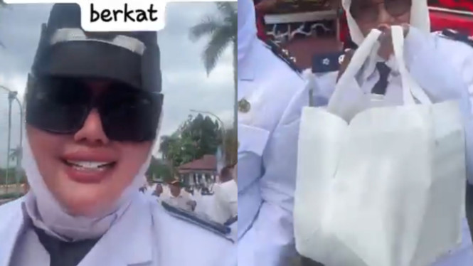 Viral, Kades di Bogor Ngaku Geli Terima Nasi Bungkus di Acara Bupati