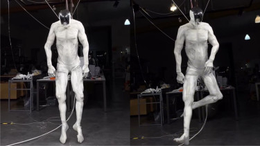 Robot with 1.000 muscles shows human-like twitches.