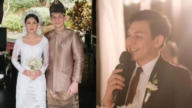 Momen pernikahan Angga Yunanda, netizen salfok dengan kakak Shenina Cinnamon