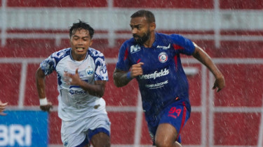 Laga Arema FC kontra PSIS Semarang