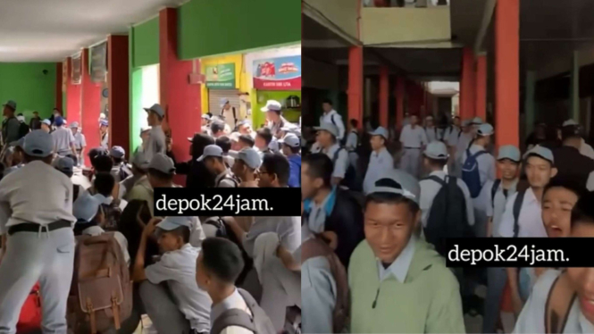 Viral Ratusan Siswa SMK 2 Depok Demo di Sekolah