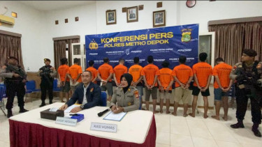 Belasan orang ditetapkan tersangka bentrokan di Depok