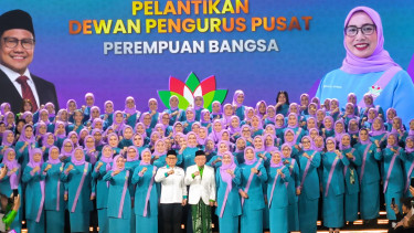 Ketua Umum PKB Muhaimin Iskandar alias Cak Imin melantik struktur kepengurusan DPP Perempuan Bangsa periode 2024-2029, Selasa, 25 Februari 2025