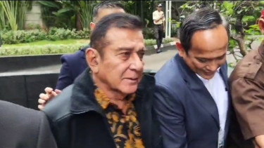 Ketua Umum Pemuda Pancasila (PP) Japto Soerjosoemarno di KPK