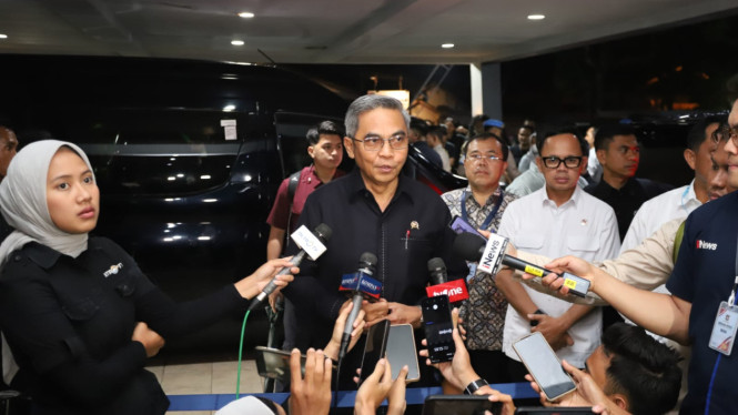 Ketua KPK RI Setyo Budiyanto saat diwawancarai di Akmil, Magelang, Selasa, 24/5