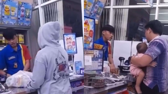 Cekcok Kasir Minimarket tak aksih struk belanjaan
