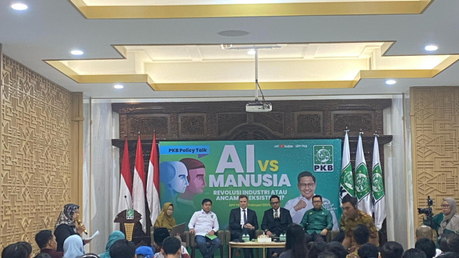 Diskusi DPP PKB Bidang Perdagangan dan Industri, dengan tema 'AI vs Manusia. Revolusi Industri Masa Depan atau Ancaman Eksistensi?'.