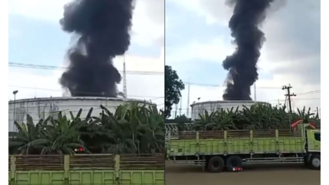 Tangki 38 Kilang Minyak Cilacap Terabakar