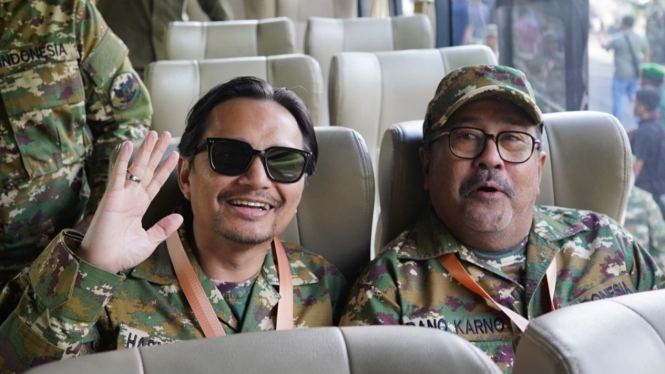 Wagub Kalsel Hasnuryadi Sulaiman dan Wagub Jakarta Rano Karno - Foto Dok Biro Adpim Kalsel 