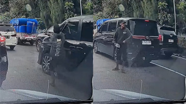 Bagi Warga Jakarta Hati-hati! Ada Pria Nekat Begal Spion Mobil