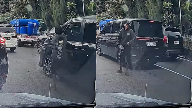 Bagi Warga Jakarta Hati-hati! Ada Pria Nekat Begal Spion Mobil