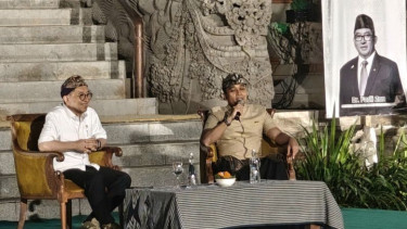 Menteri Kebudayaan RI, Fadli Zon dan Ketua Umum AMI Putu Supadma Rudana