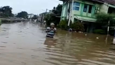 Ratusan Rumah di Maharta Tangsel Terendam Banjir