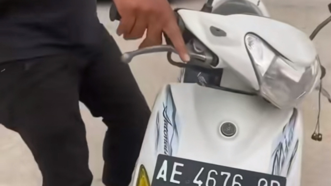 Yamaha Mio Smile yang ditemukan saat berburu takjil